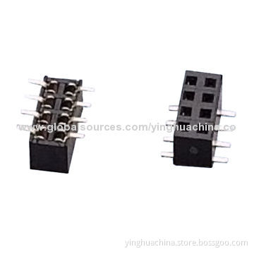 Female Header, 2.0mm Pitch SMT Single and Dual-row, Height of 4.0/4.2/4.3/4.5mm